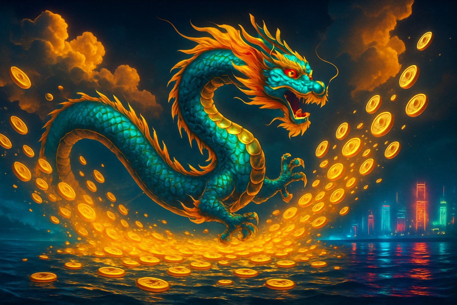 Floating Dragon key art
